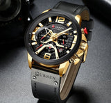 Men's Leather and Metal Strap Watches - Dazpy