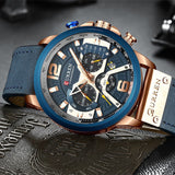 Men's Leather and Metal Strap Watches - Dazpy