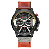 Men's Leather and Metal Strap Watches - Dazpy