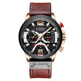 Men's Leather and Metal Strap Watches - Dazpy