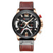 Men's Leather and Metal Strap Watches - Dazpy