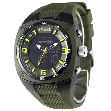 Men's Military Style Wide Bracelet Watches - Dazpy