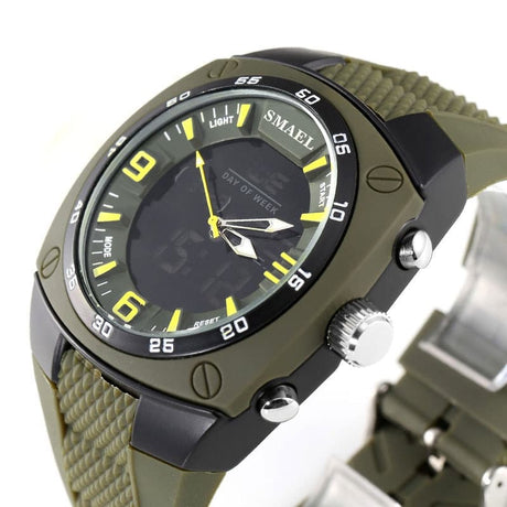 Men's Military Style Wide Bracelet Watches - Dazpy