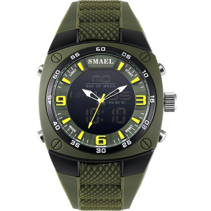 Men's Military Style Wide Bracelet Watches - Dazpy