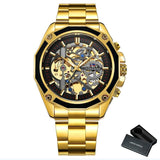 Business Men's Mechanical Automatic Skeleton Watches - Dazpy