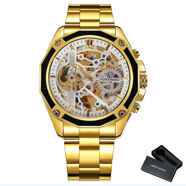 Business Men's Mechanical Automatic Skeleton Watches - Dazpy