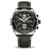 Casual Quartz Watches for Men with Leather Strap - Dazpy