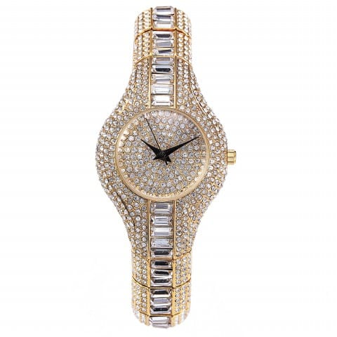 Glamour Women's Solid Rhinestone Watches - Dazpy