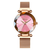 Women's Stylish Diamond Dial Watch - Dazpy