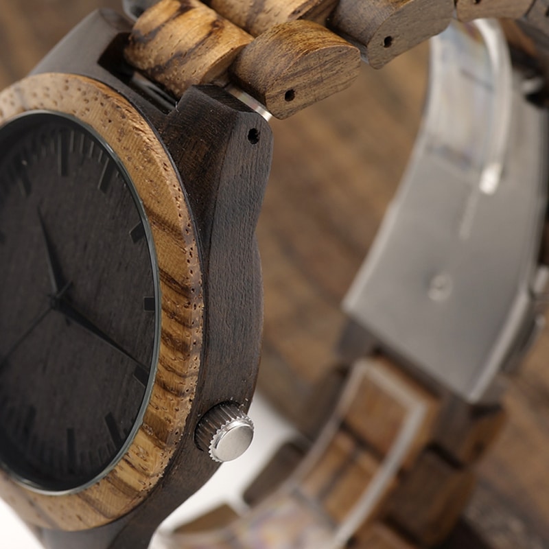 Men's Vintage Style Wooden Wristwatch - Dazpy