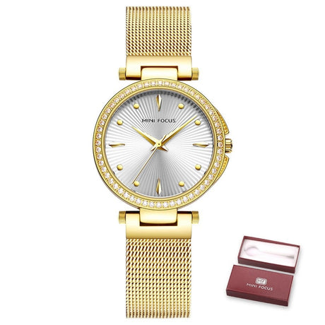 Women's Fashion Crystal Dial Watch - Dazpy