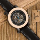 Men's Vintage Black Leather Watch - Dazpy