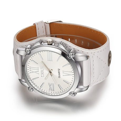 Women's Casual Leather Bracelet Watch - Dazpy