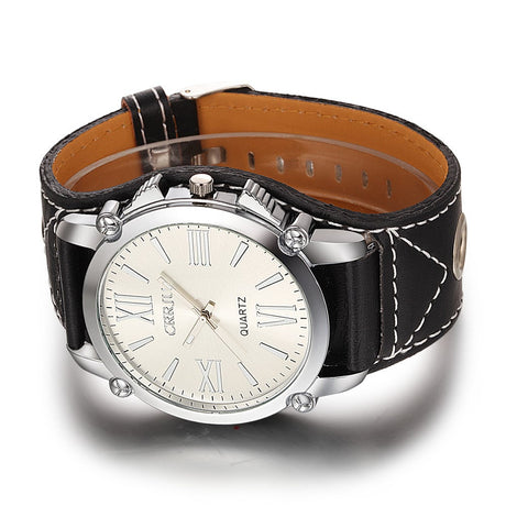 Women's Casual Leather Bracelet Watch - Dazpy