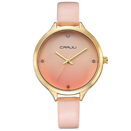 Women's Casual Leather Bracelet Watch - Dazpy