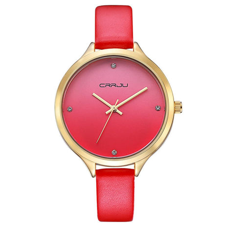 Women's Casual Leather Bracelet Watch - Dazpy