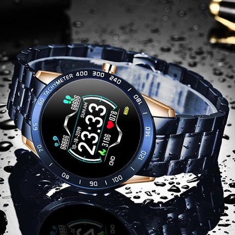 Men's Steel Waterproof Smartwatch - Dazpy