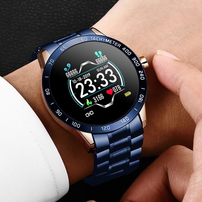 Men's Steel Waterproof Smartwatch - Dazpy