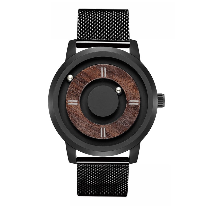 Men's Wooden Dial Watch with Leather Strap - Dazpy