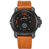 Luxury Sport Leather Strap Quartz Watch - Dazpy