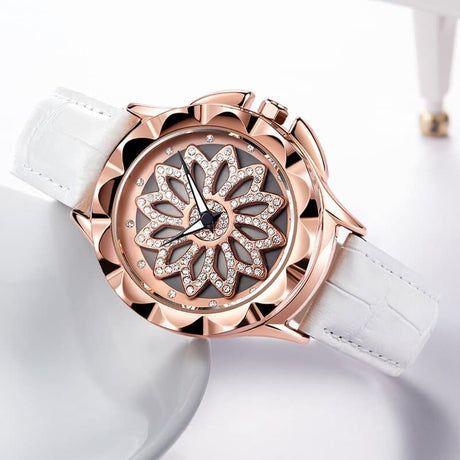 Women's Crystal Flower Watches - Dazpy