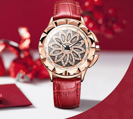 Women's Crystal Flower Watches - Dazpy