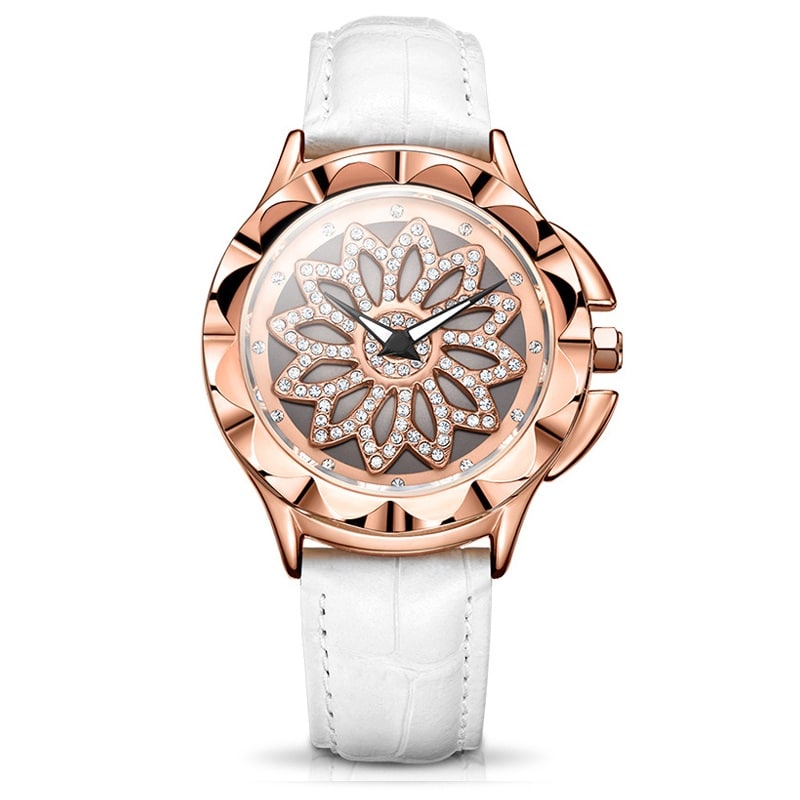 Women's Crystal Flower Watches - Dazpy