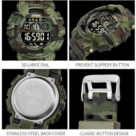 Men's Camouflage Print Smart Watches - Dazpy