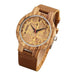 Geometric Printed Bamboo Wood Women's Watches - Dazpy