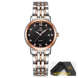 Fashion Quartz Water Resistant Stainless Steel Women's Wristwatch - Dazpy