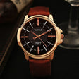 Fashion Men's Watches with Glass Waterproof Dial - Dazpy