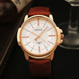 Fashion Men's Watches with Glass Waterproof Dial - Dazpy