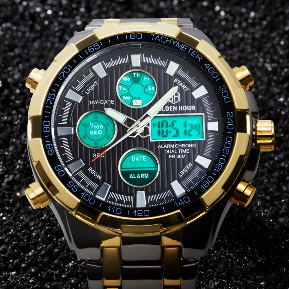 Luxury Digital Watches With Dual Display for Men - Dazpy