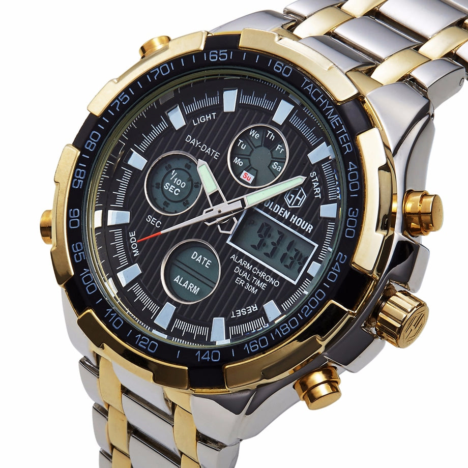 Luxury Digital Watches With Dual Display for Men - Dazpy