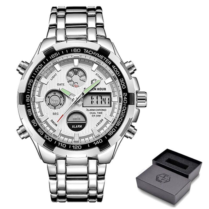 Luxury Digital Watches With Dual Display for Men - Dazpy