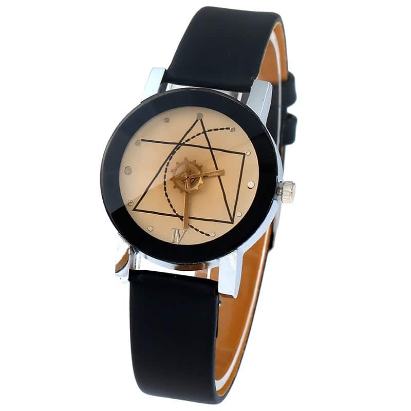 Classic PU Leather Retro Triangle Wristwatches - Dazpy