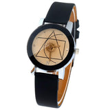 Classic PU Leather Retro Triangle Wristwatches - Dazpy