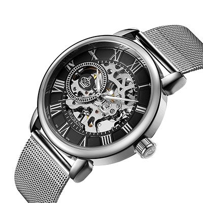 Men's Casual Stainless Steel Mechanical Watches - Dazpy