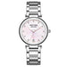 Women's Stainless Steel Diamond Automatic Wristwatch - Dazpy