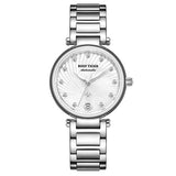 Women's Stainless Steel Diamond Automatic Wristwatch - Dazpy