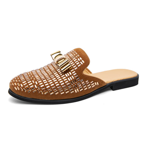 Men's Fashion Topless Sandals Leather Shoes - Dazpy