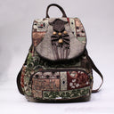 Backpack Accessories, Zipper Pocket, Retro Cloud Art Flowers, Other Fashion Handbags