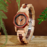 Two Tone Slim Wooden Watches - Dazpy