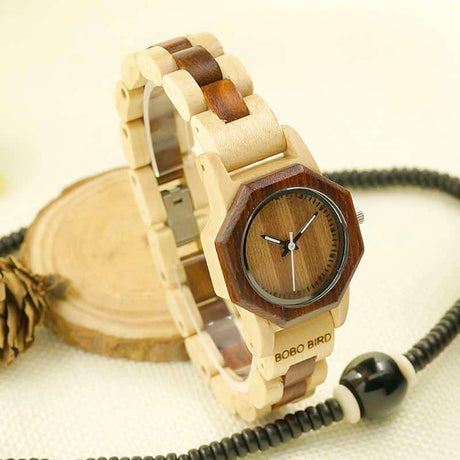 Two Tone Slim Wooden Watches - Dazpy