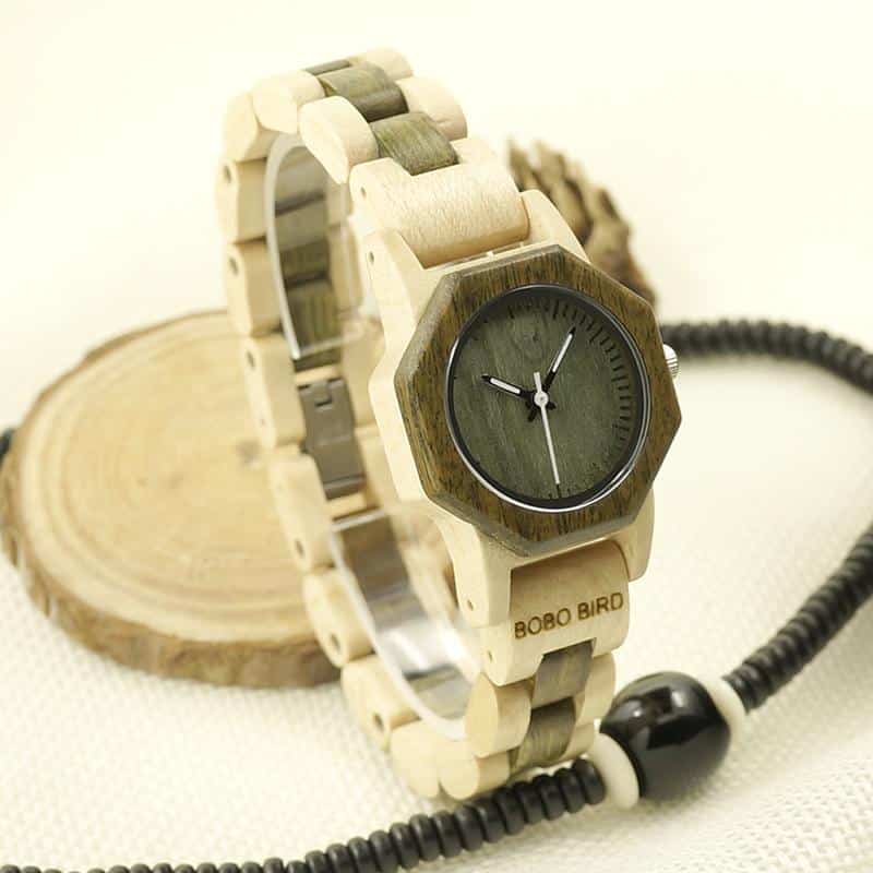 Two Tone Slim Wooden Watches - Dazpy