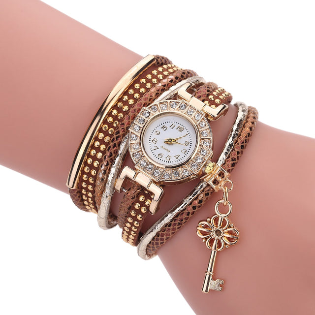 Women's Gold Weave Ribbon Watch - Dazpy