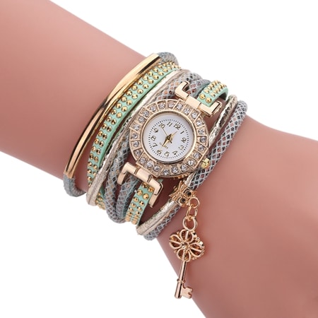 Women's Gold Weave Ribbon Watch - Dazpy