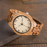 Men's Zebrawood Watch with Gift Box - Dazpy