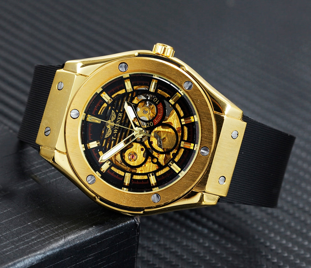 Classy Mechanical Watches for Men with Exposed Skeleton Dial - Dazpy