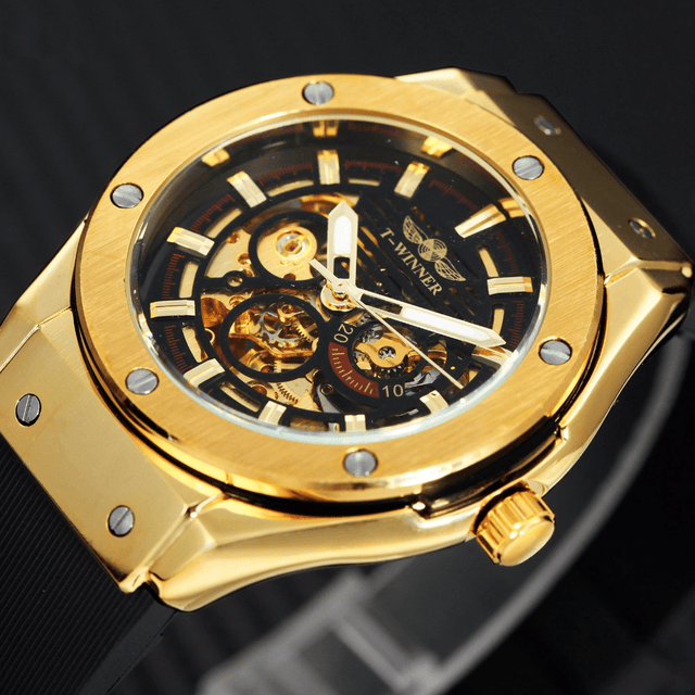 Classy Mechanical Watches for Men with Exposed Skeleton Dial - Dazpy